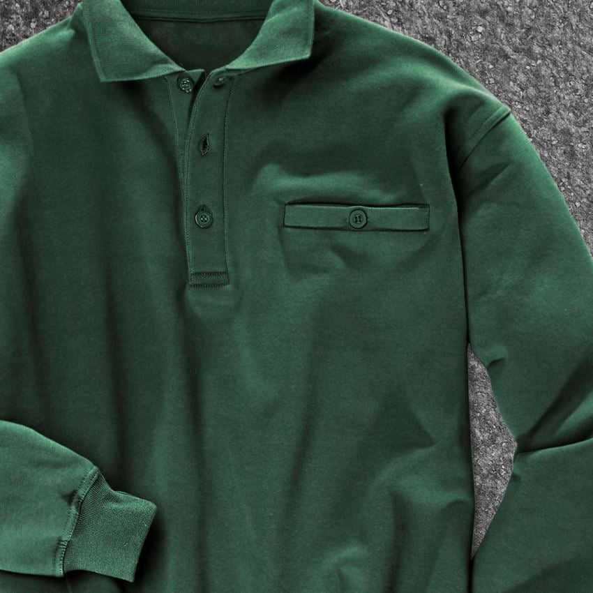 Överdelar: e.s. Sweatshirt poly cotton Pocket + grön 2