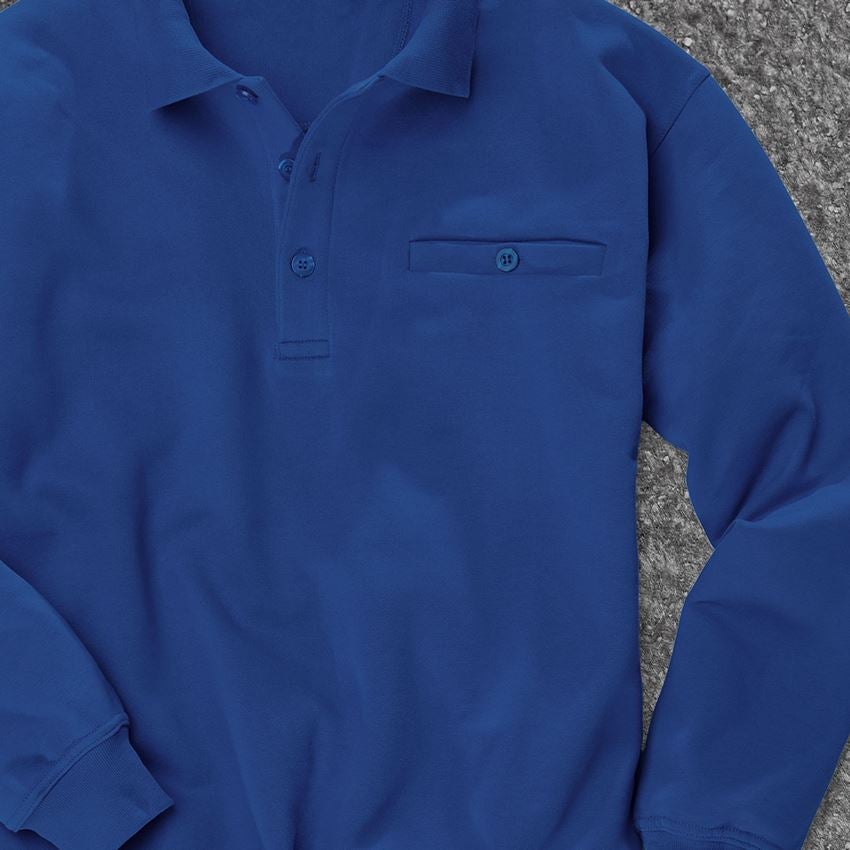 Överdelar: e.s. Sweatshirt poly cotton Pocket + kornblå 2
