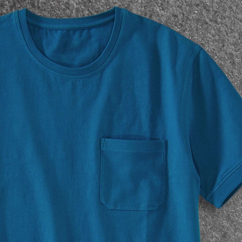 Shirts, Pullover & more: e.s. T-shirt cotton stretch Pocket + atoll 2
