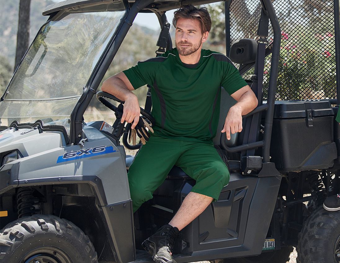 Shirts, Pullover & more: e.s. Functional T-shirt poly Silverfresh + green/black 1