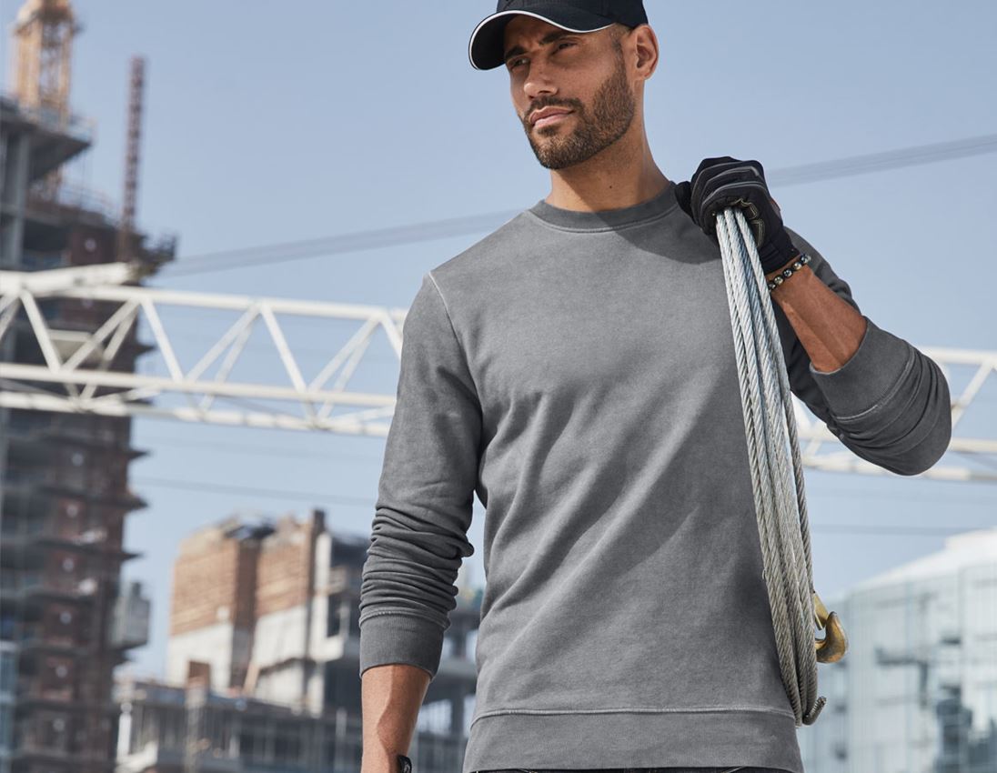 Shirts, Pullover & more: e.s. Sweatshirt vintage poly cotton + cement vintage 1