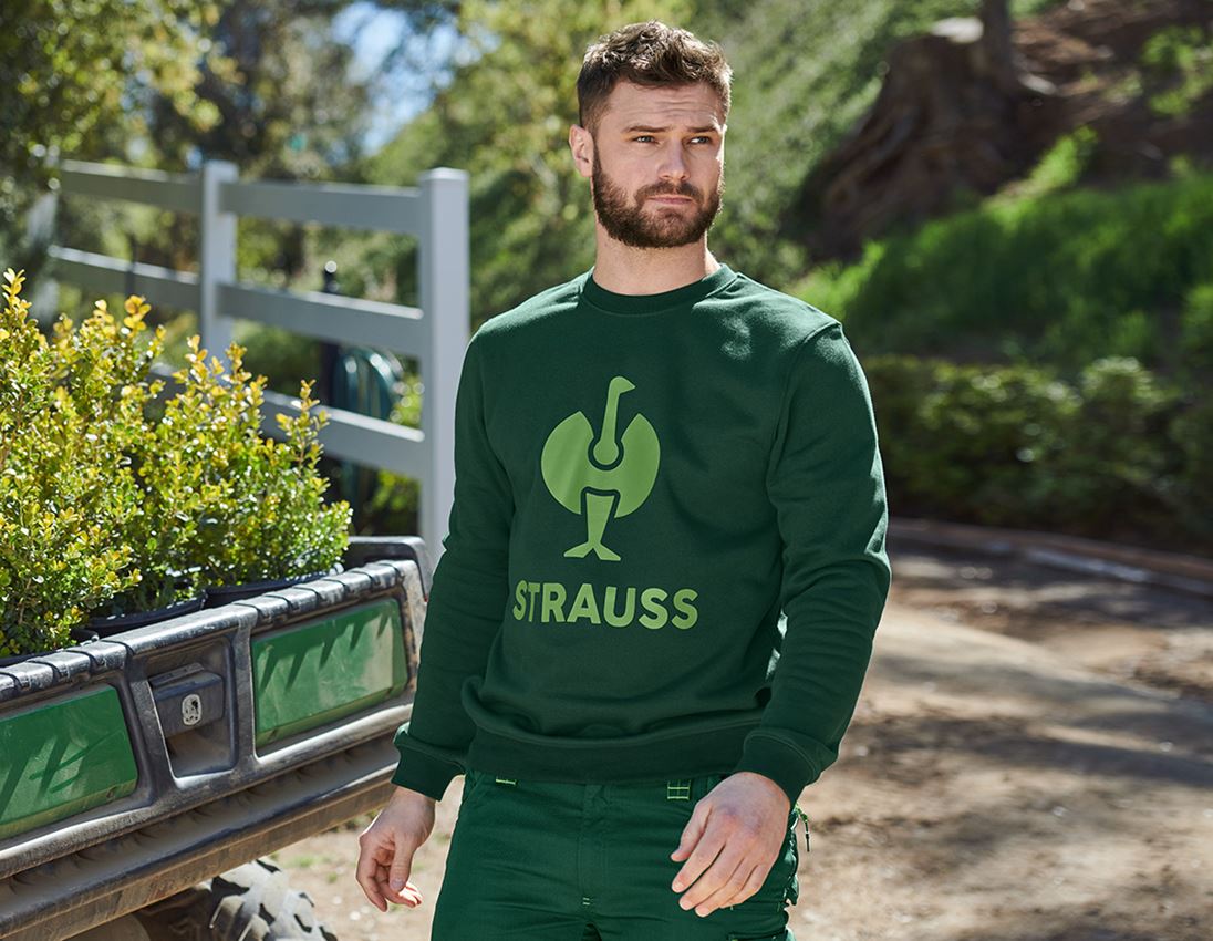 Överdelar: Sweatshirt e.s.motion 2020 + grön/sjögrön
