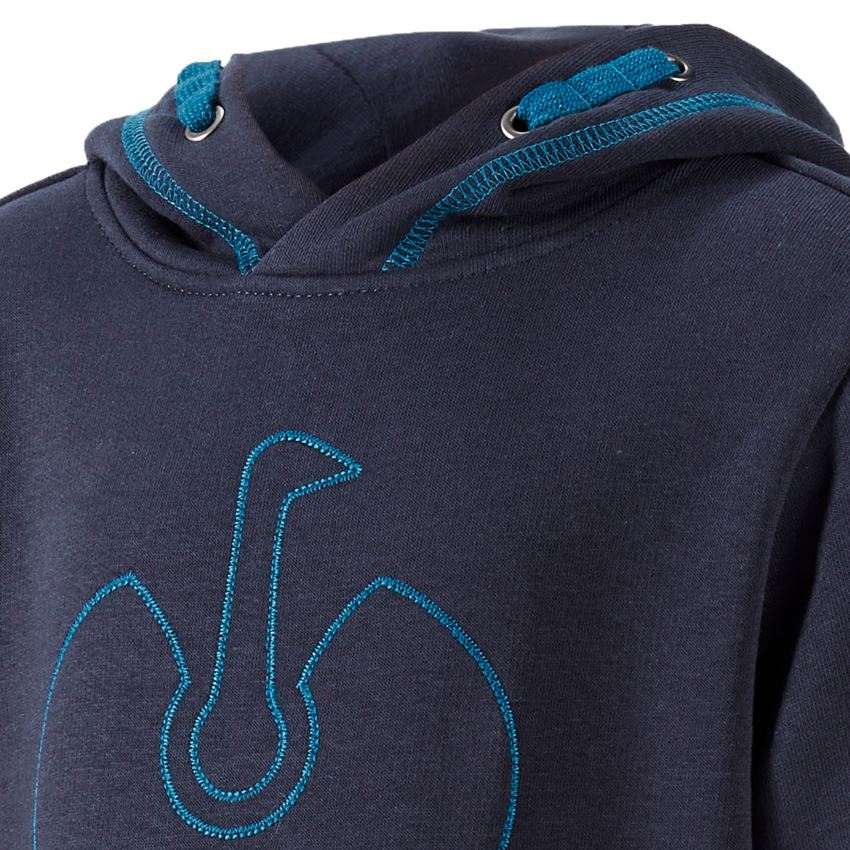 Överdelar: Hoody-Sweatshirt e.s.motion 2020, barn + mörkblå/atoll 2