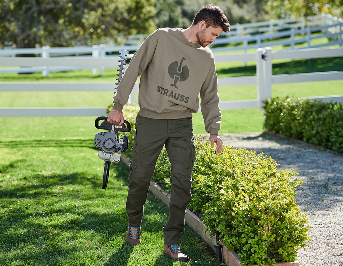 Teman: Oversize sweatshirt e.s.motion ten + mossgrön vintage 1