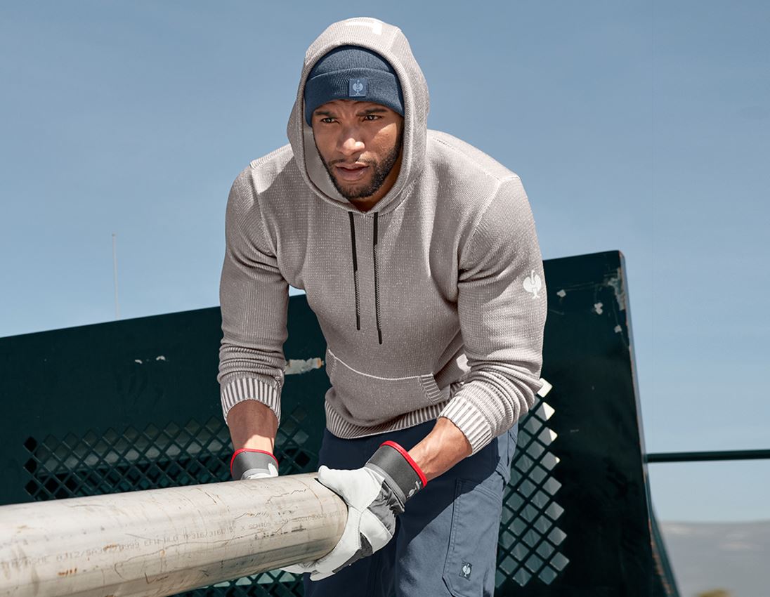 Shirts, Pullover & more: Knitted hoody e.s.iconic + dolphingrey 2