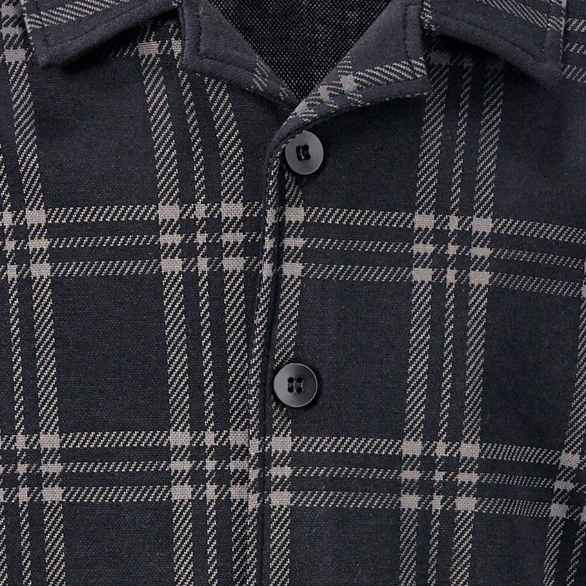 Accessoarer: e.s. rutig pyjamasöverdel, barn + svart/basaltgrå 2