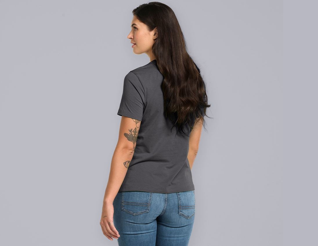 Shirts, Pullover & more: e.s. T-shirt cotton light, ladies' + anthracite 1