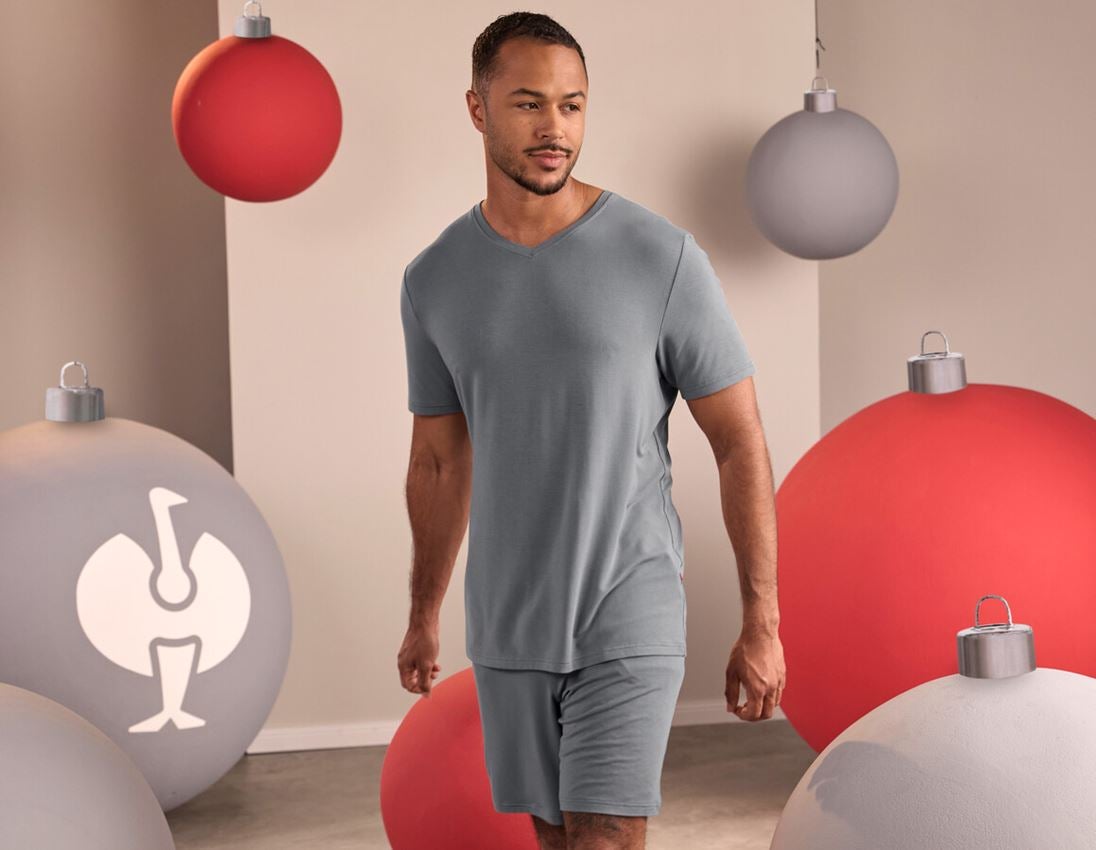 Accessoarer: e.s. modal pyjamas t-shirt + nordicgrå 2