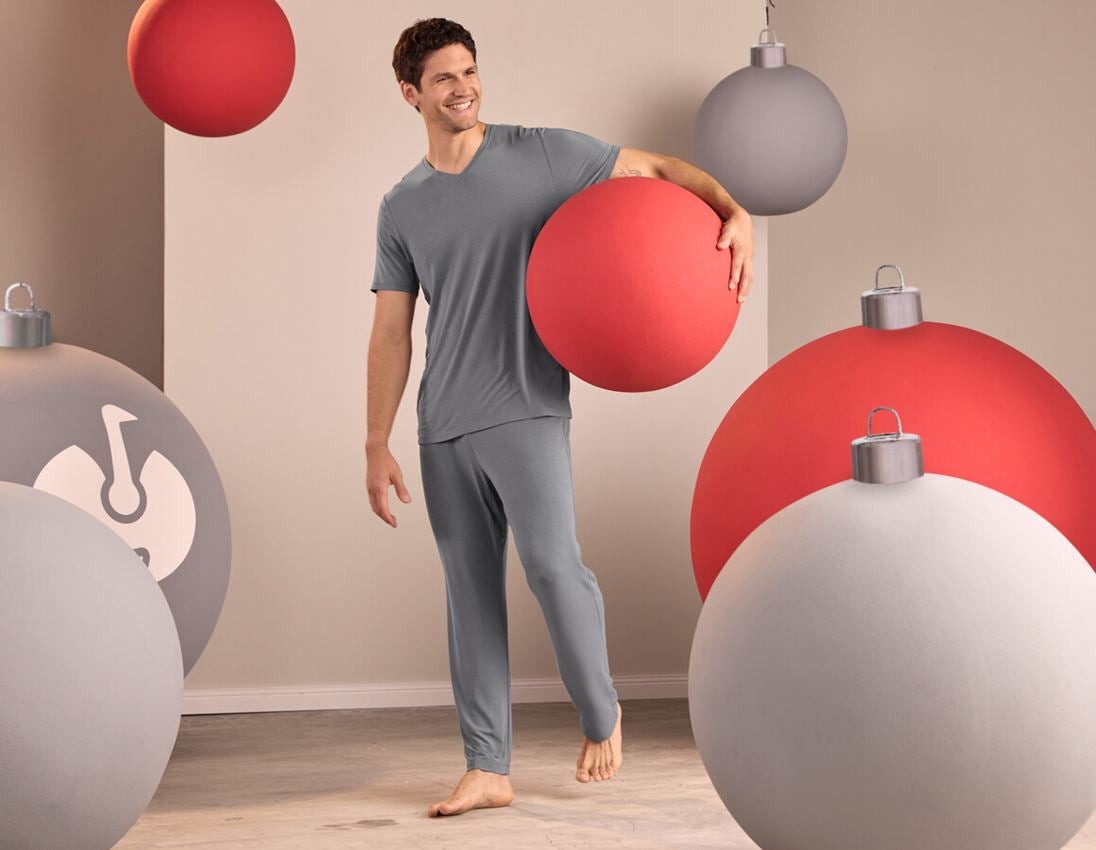 Accessoarer: e.s. modal pyjamas t-shirt + nordicgrå 1