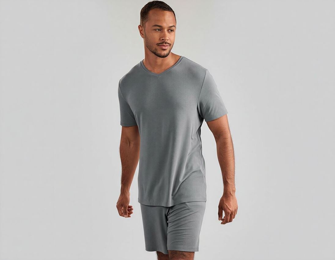 Accessoarer: e.s. modal pyjamas t-shirt + nordicgrå 2