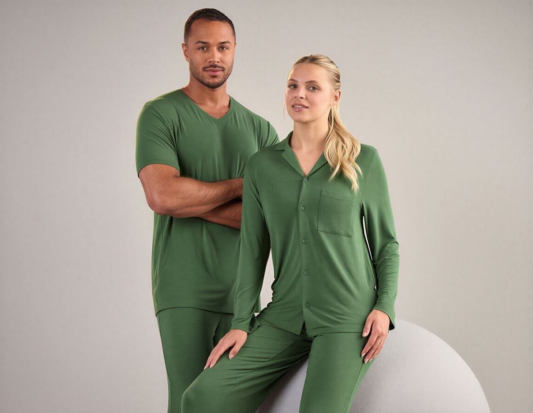 Accessoarer: e.s. modal pyjamas t-shirt + nordicgrön 2