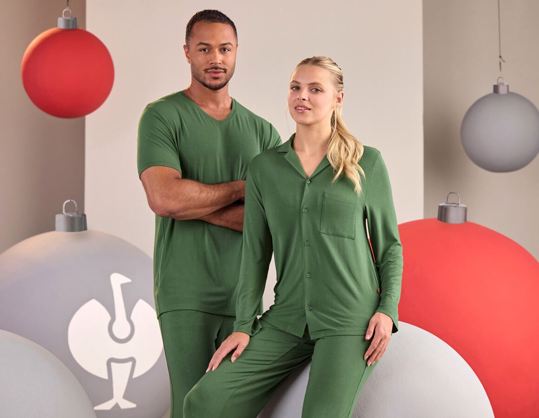 Kläder: e.s. modal pyjamastopp, dam + nordicgrön 2