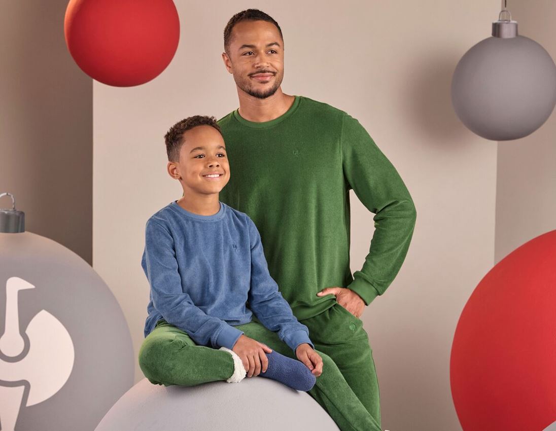 Överdelar: e.s. Sweatshirt Terry, barn + nordicblå 3