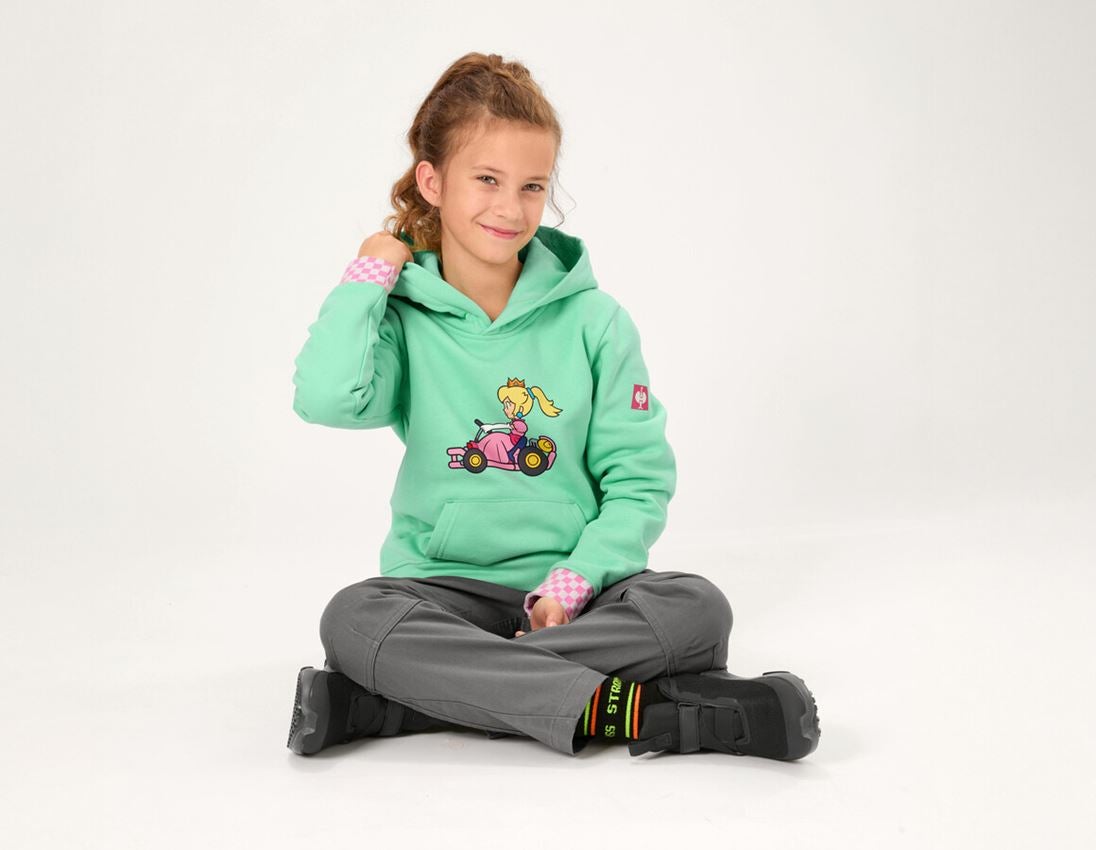 Samarbeten: Mario Kart Hoody-Sweathsirt, barn + cameogrön 1