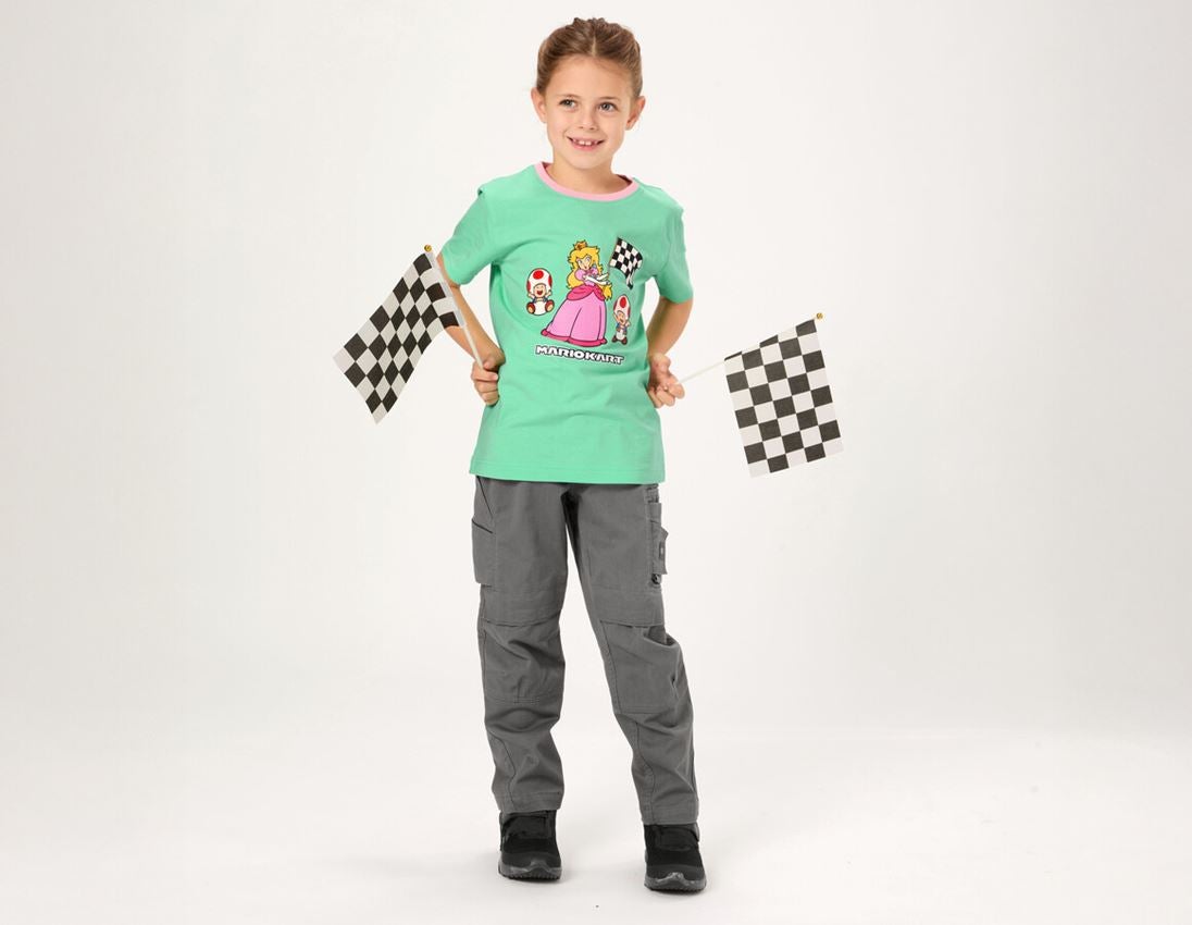 Samarbeten: Mario Kart/Peach T-shirt, barn + cameogrön 1