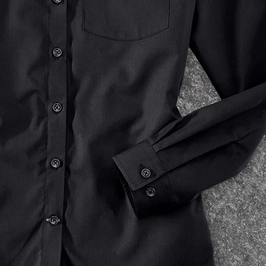 Överdelar: e.s. serveringsblus långärmad + svart 2