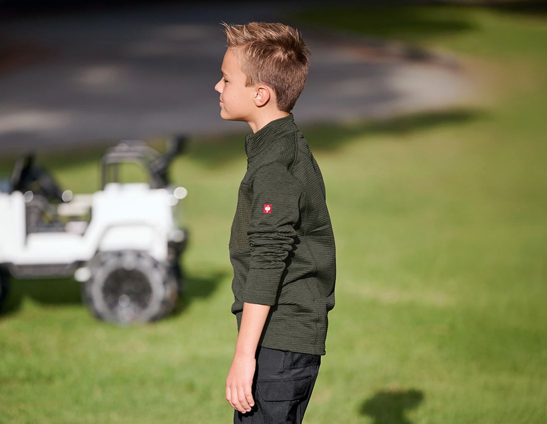 Överdelar: Troyertröja climacell e.s.dynashield, barn + timjan melange 2