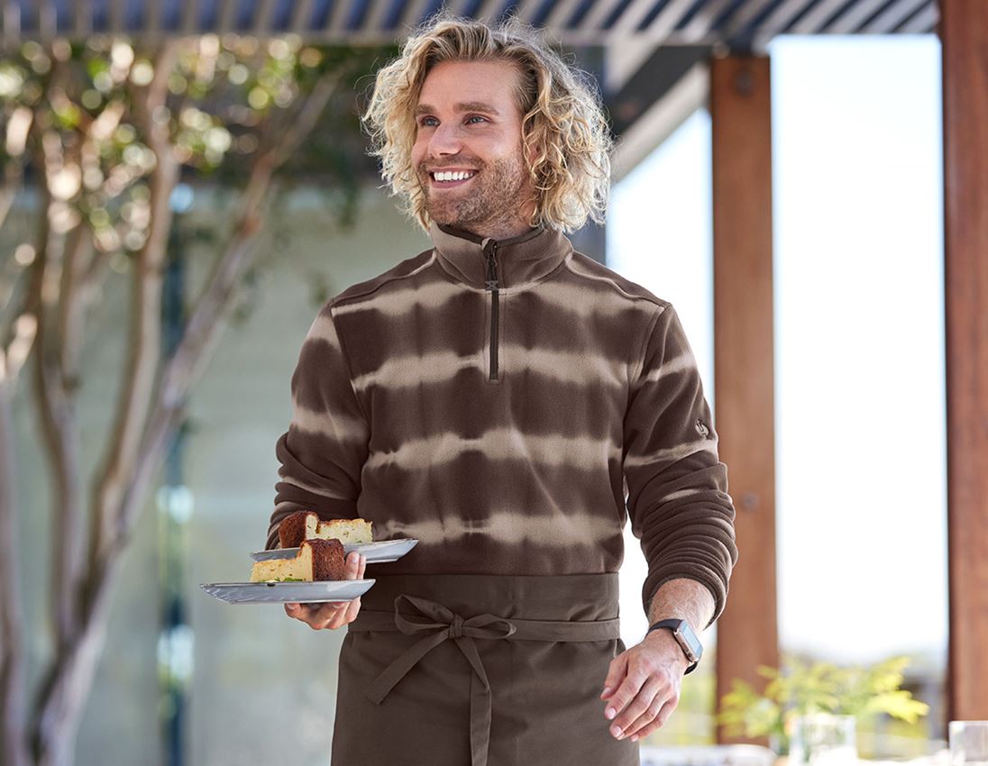 Shirts, Pullover & more: Fleece troyer tie-dye e.s.motion ten + chestnut/pecanbrown 2