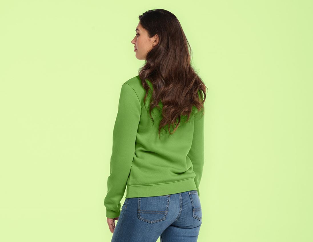 Överdelar: e.s. Sweatshirt poly cotton, dam + sjögrön 1