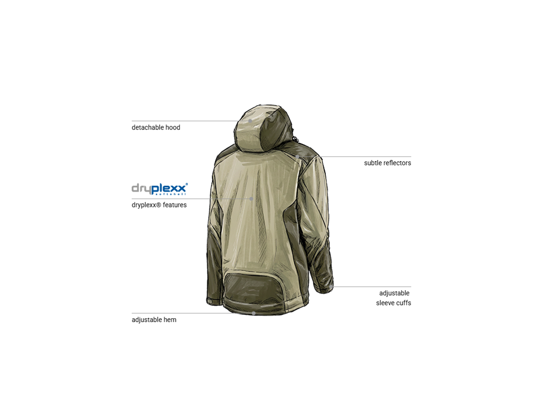 Work Jackets: Softshell jacket e.s.motion + reed/moss 2