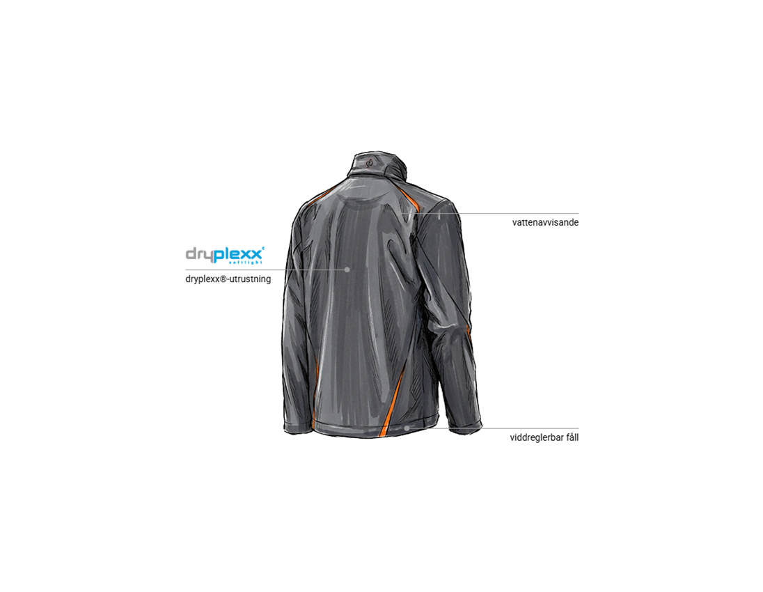 Biltekniker: Softshelljacka e.s.motion 2020 + antracit/varselorange 2