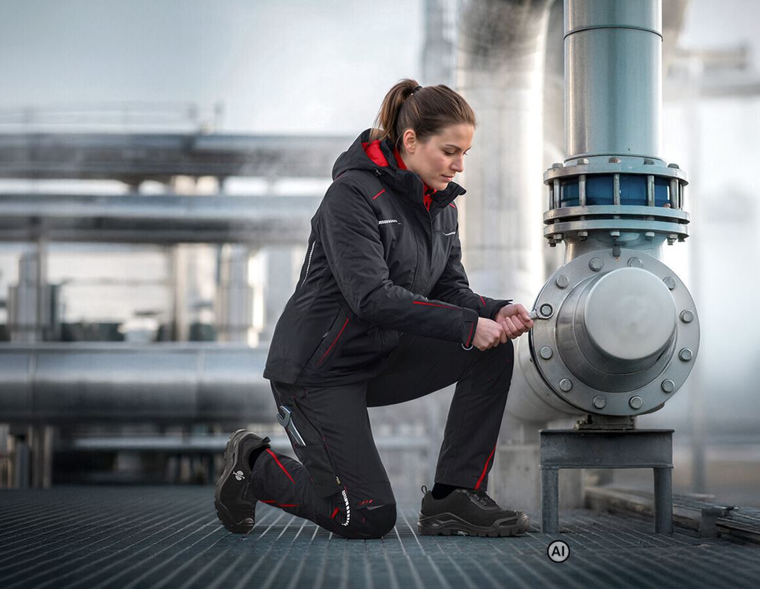 AI-generated / modified - Work Jackets: 3 in 1 functional jacket e.s.motion 2020, ladies' + graphite/fiery red 2
