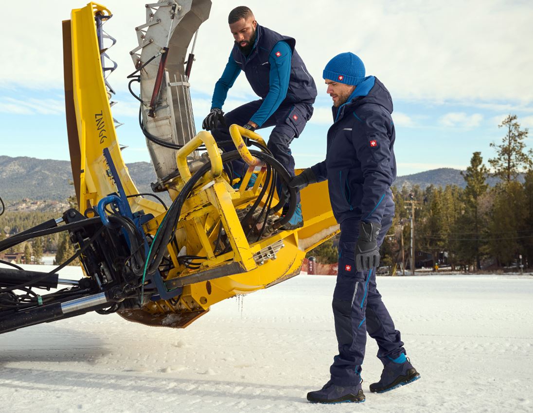 Arbetsjackor: Vinter softshelljacka e.s.motion 2020, herrar + mörkblå/atoll 3