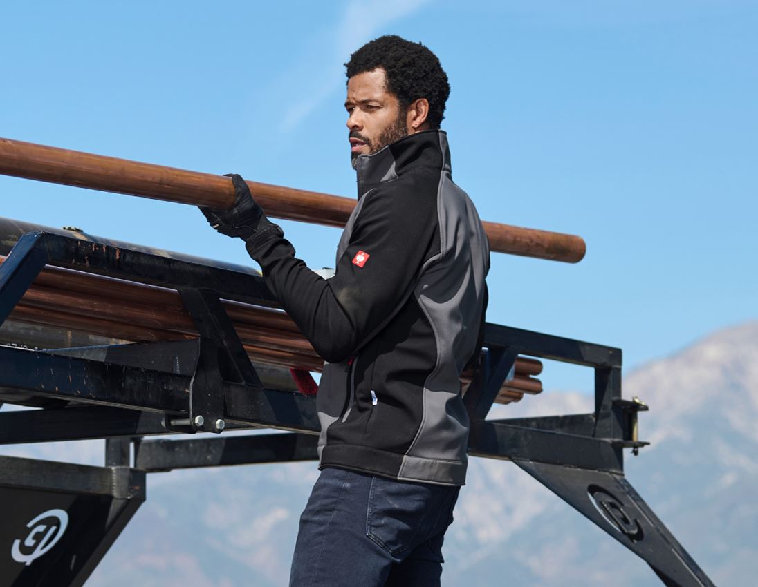 Work Jackets: Softshell Jacket dryplexx® softlight + anthracite/black 3