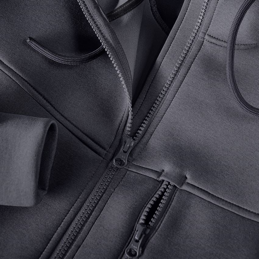 Cold: Hooded jacket climafoam e.s.dynashield + anthracite melange 2