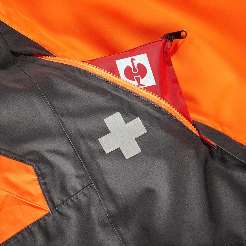 Work Jackets: e.s. Forestry rain jacket + high-vis orange/carbongrey 2