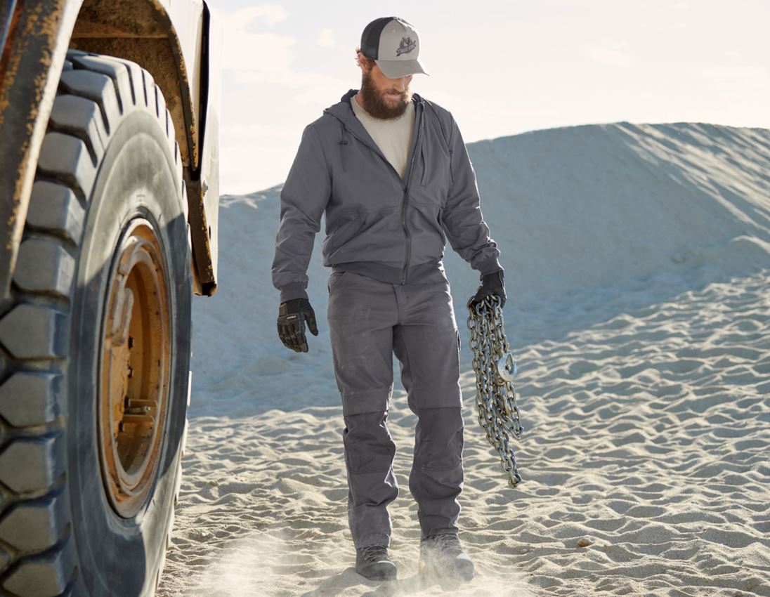 Work Jackets: Hooded jacket e.s.iconic + carbongrey 3