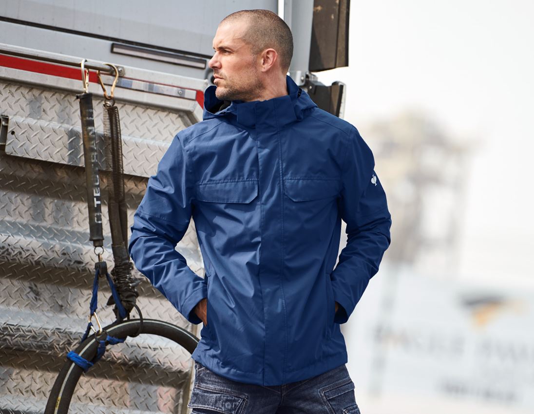 Larger gifts: SET: Rain jacket + Functional-troyer e.s.concrete + alkaliblue 1