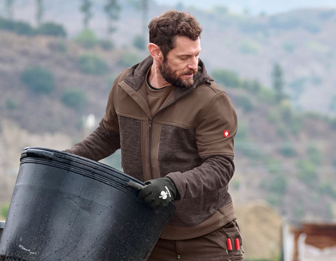 Work Jackets: e.s. Hybrid jacket + hazelnut/chestnut 1