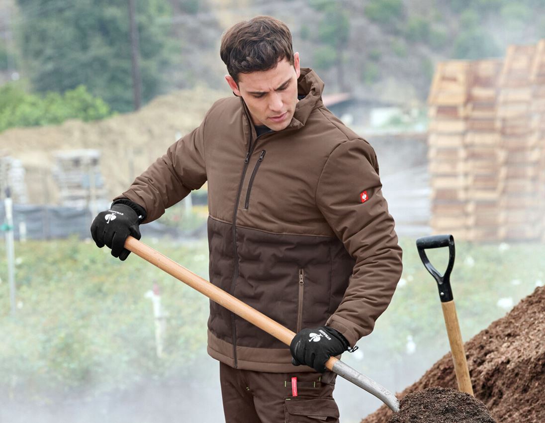 Work Jackets: e.s. Padded jacket + hazelnut/chestnut 2