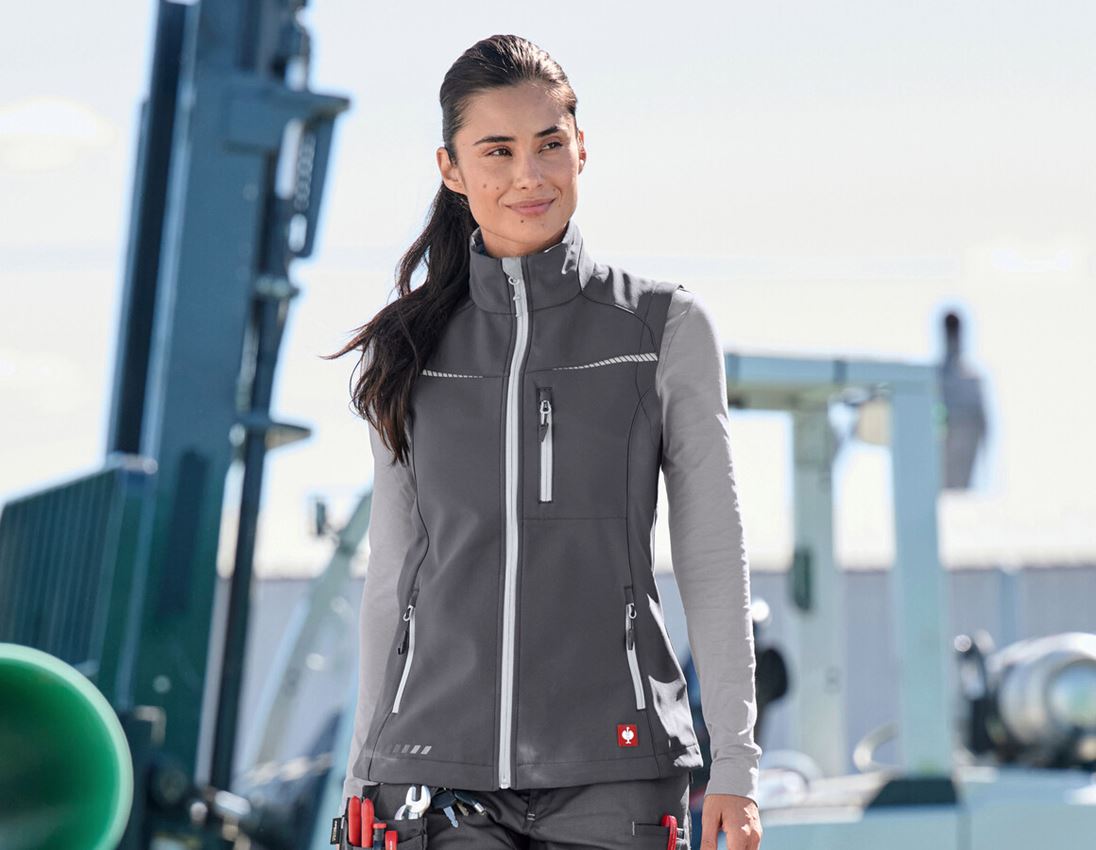Work Body Warmer: Softshell bodywarmer e.s.motion 2020, ladies' + anthracite/platinum