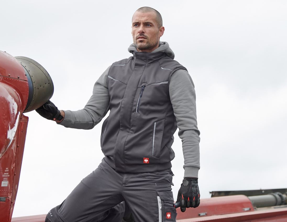 Work Body Warmer: Winter softshell bodywarmer e.s.motion 2020 + anthracite/platinum