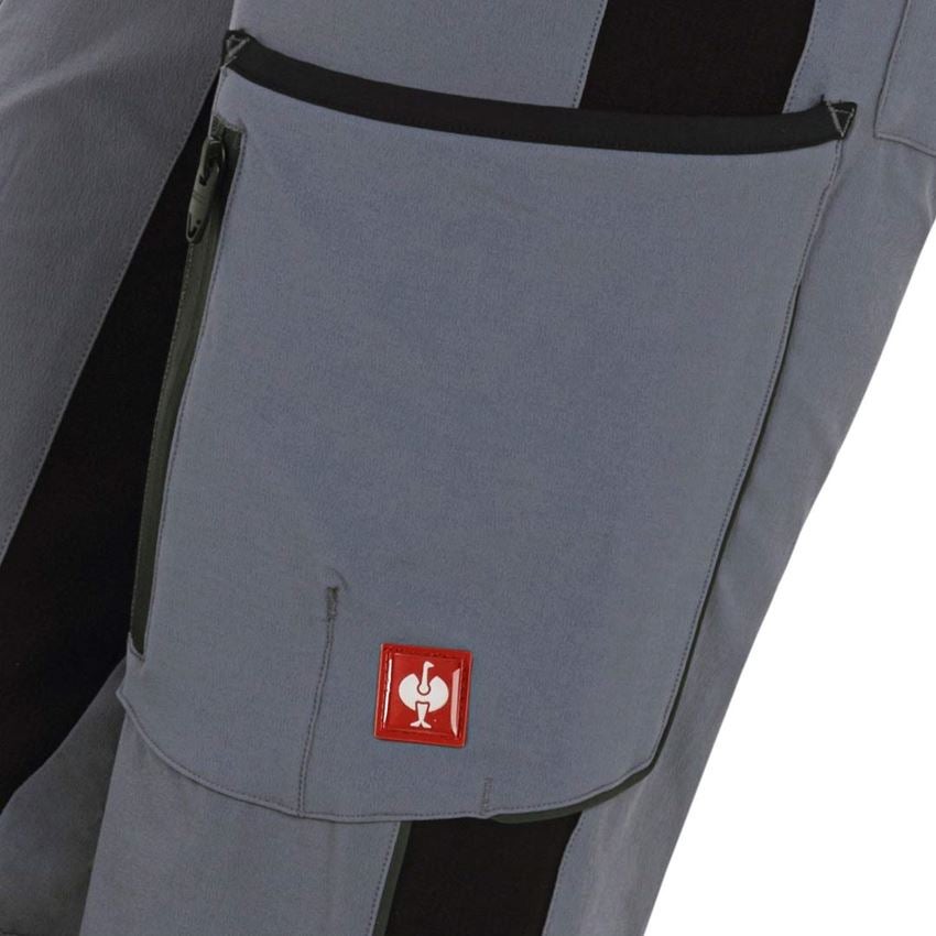 Topics: Cargo trousers e.s.vision stretch, ladies' + grey/black 2
