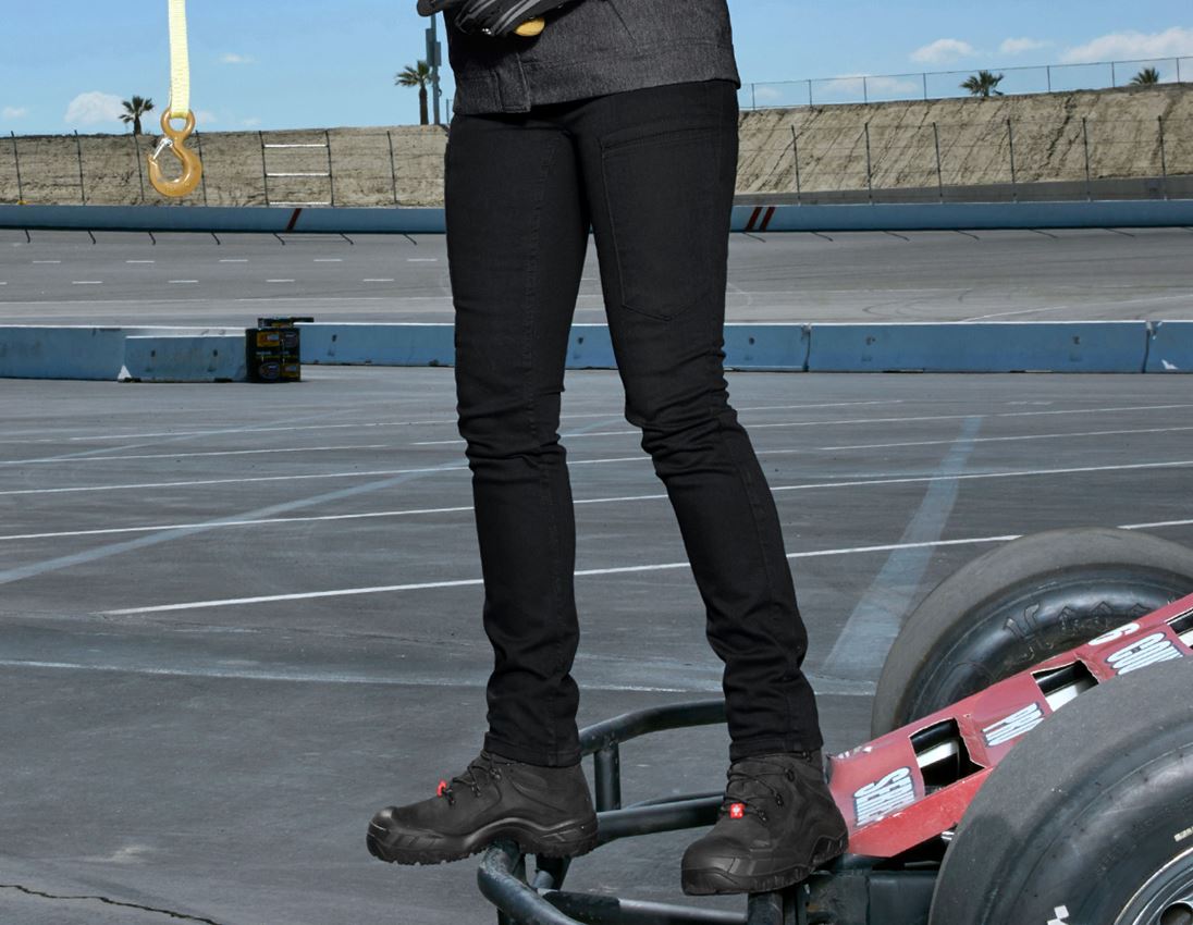 Work Trousers: e.s. 7-pocket jeans, ladies' + black