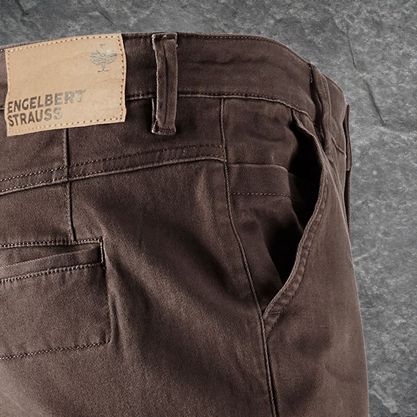 Topics: e.s. Trousers Chino, men's + chestnut 2