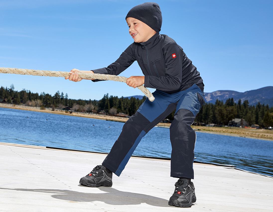 Byxor: Funktionscargobyxa e.s.dynashield, barn + kobolt/pacific 1