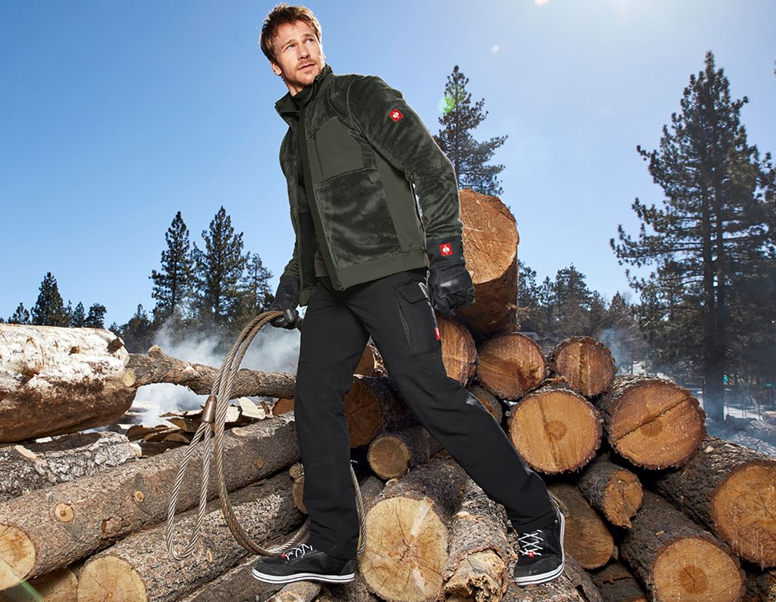 Work Trousers: Functional cargo trousers e.s.dynashield solid + black 1