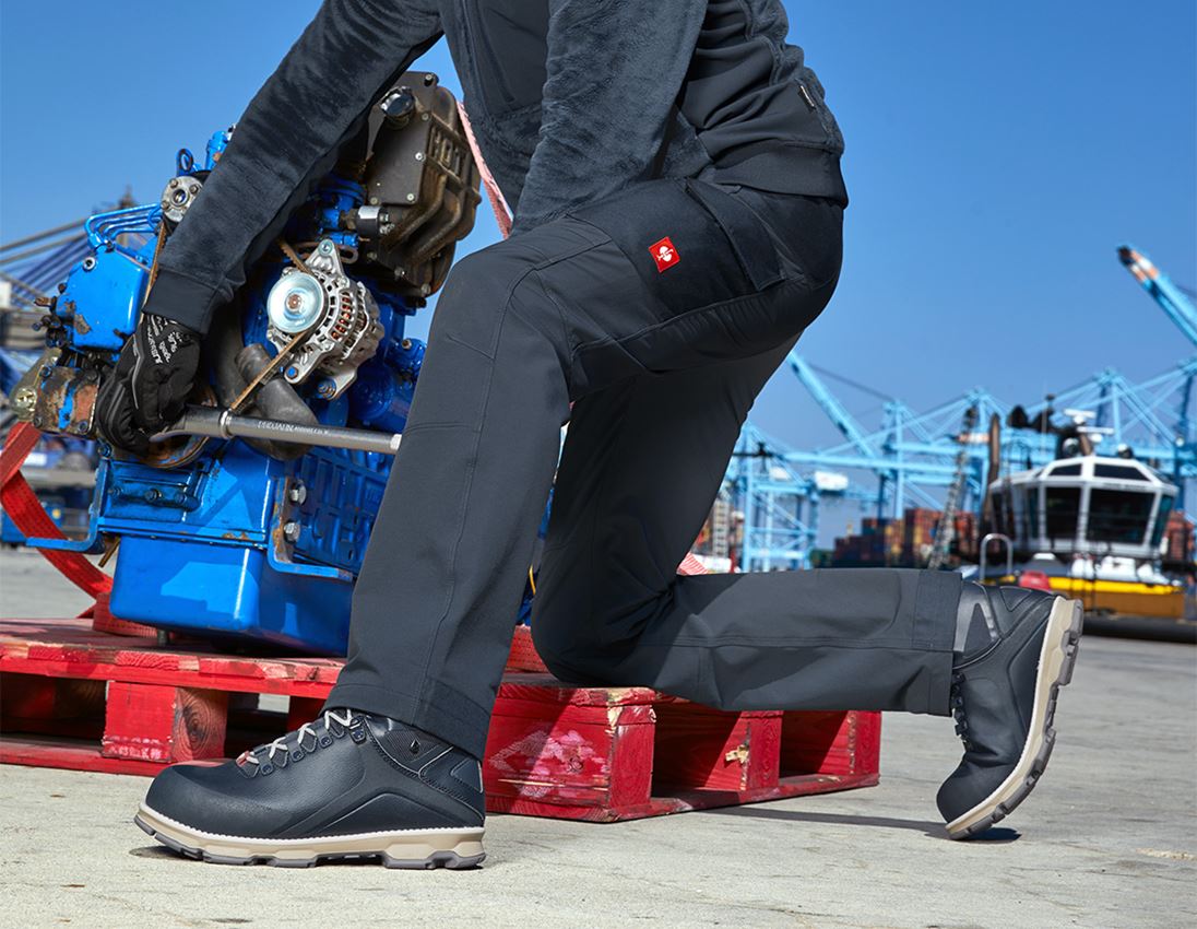 Work Trousers: Functional cargo trousers e.s.dynashield solid + pacific