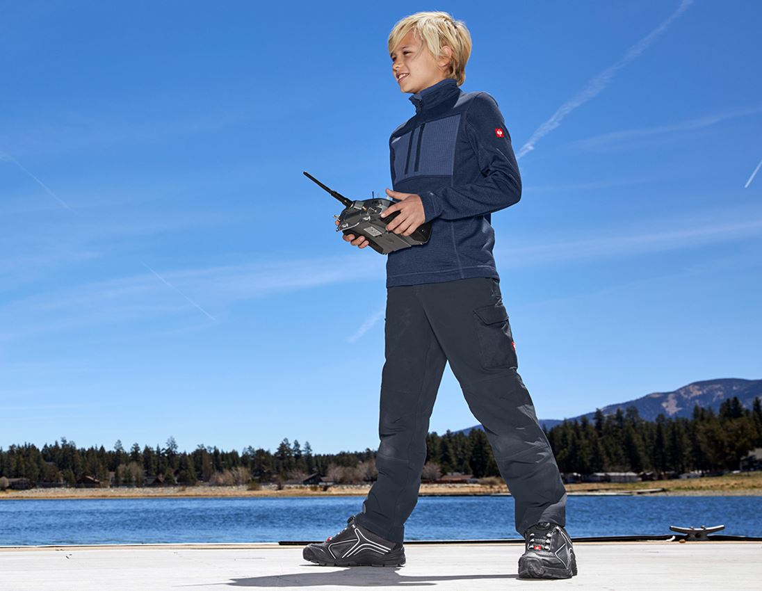 Byxor: Funktionscargobyxa e.s.dynashield solid, barn + pacific 1