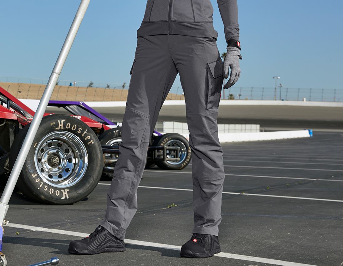 Topics: Funct. cargo trousers e.s.dynashield solid, ladies + anthracite