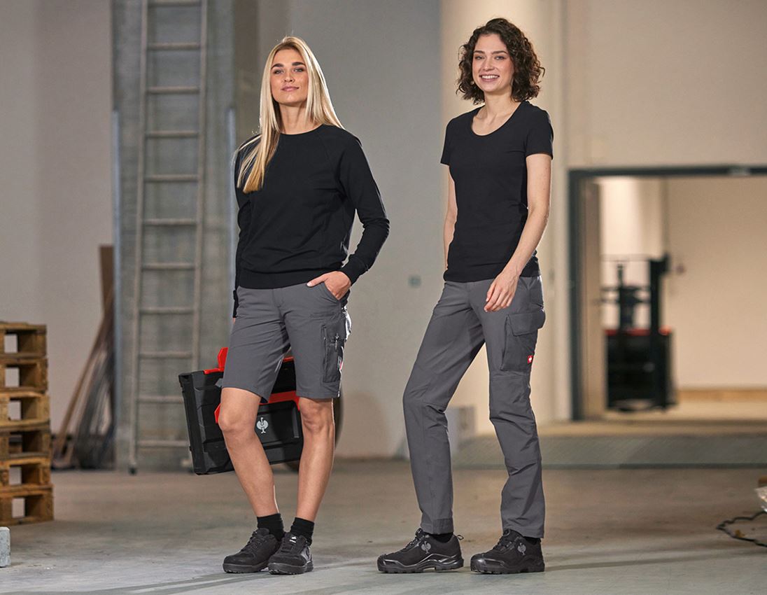 Topics: Funct. cargo trousers e.s.dynashield solid, ladies + anthracite 3