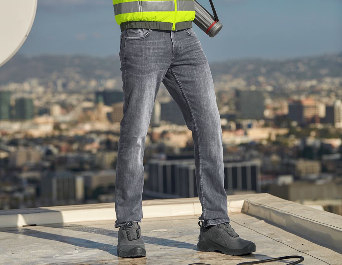 Arbetsbyxor: e.s. 5-fickors-stretch-jeans, straight + graphitewashed 2