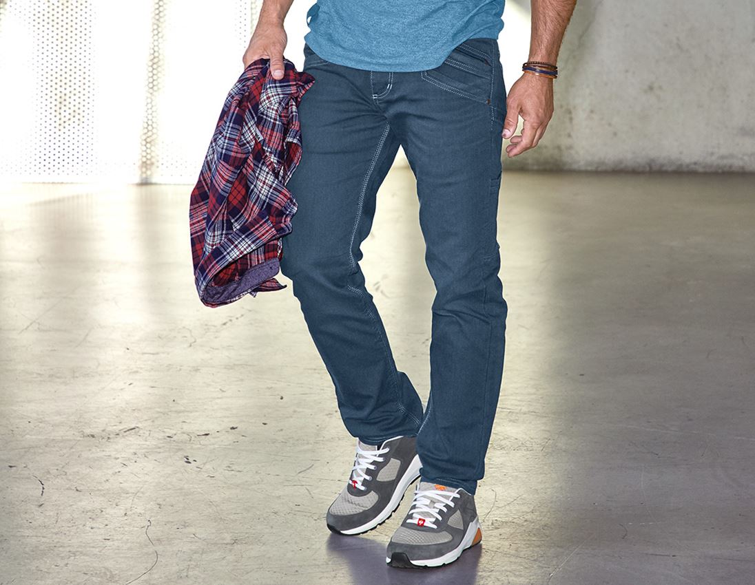 Work Trousers: Multipocket trousers e.s.vintage + arcticblue
