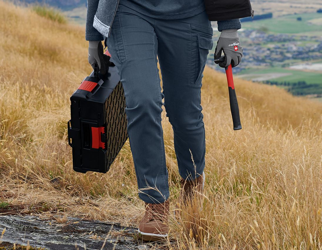 Arbetsbyxor: Cargobyxa e.s.vintage, dam + arktisk blå 1