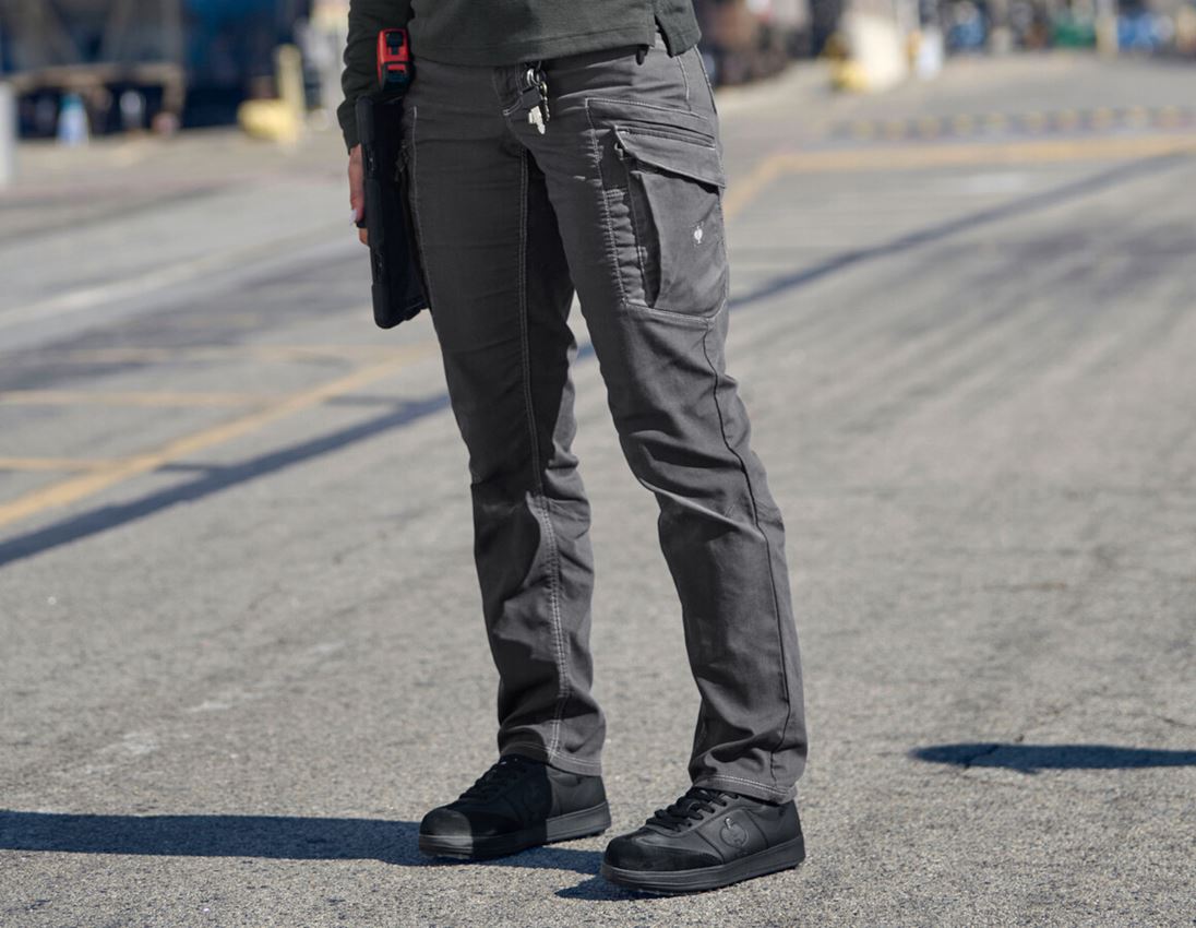 Work Trousers: Cargo trousers e.s.vintage, ladies' + pewter