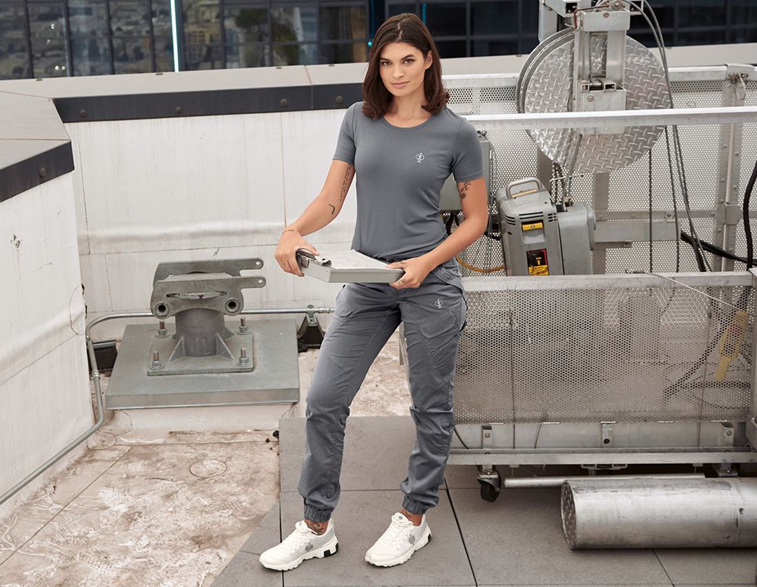 Work Trousers: Cargo trousers e.s. ventura vintage, ladies' + basaltgrey 1